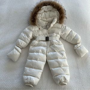 COPY - MI LOVES SIGNATURE Luxurious Racoon fur trim Snowsuit